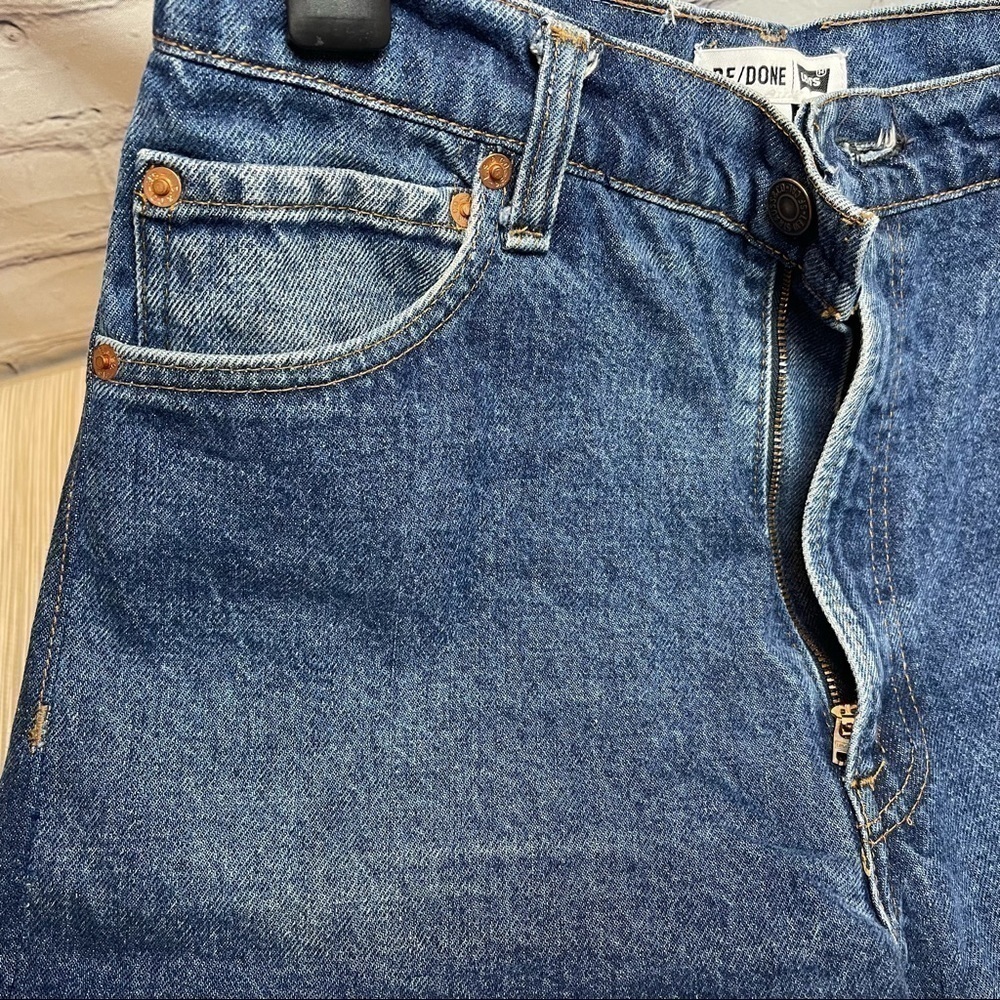 New Re/Done X levi’s 70’s super crop boot - indigo size 26 - Picture 10 of 14